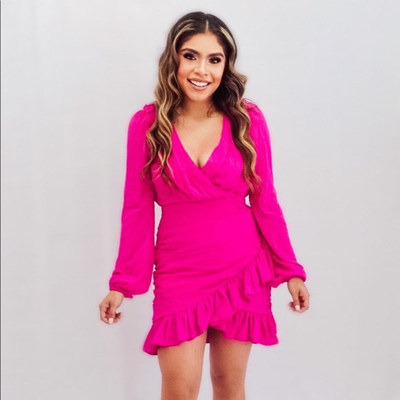 Pink Ruffle Dress 💖 - Picture 4 of 4